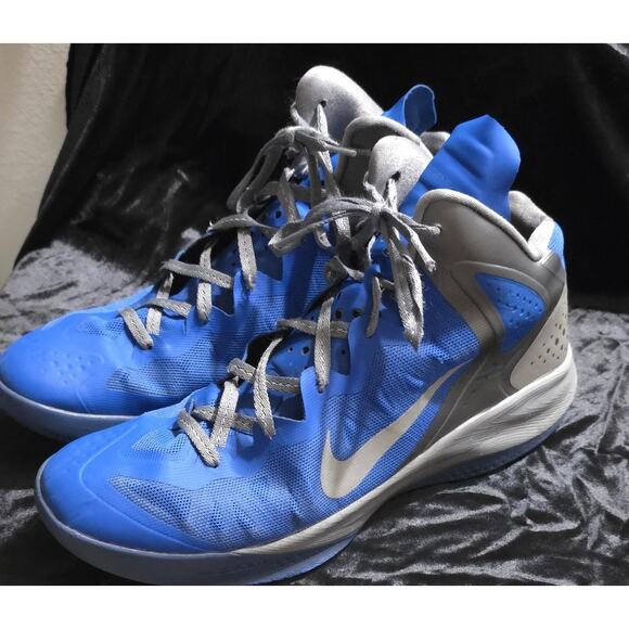 Nike Zoom Hyperenforcer Flywire Hyperfuse Blue Basketball Shoes Men's 13 - Picture 1 of 12